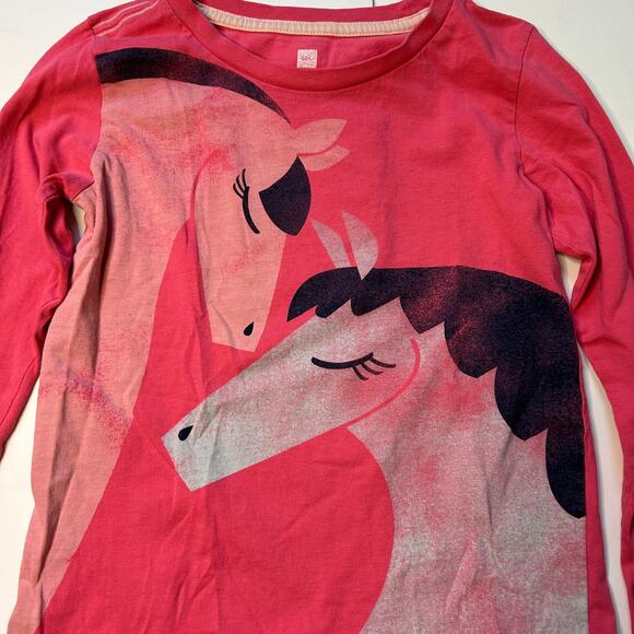 Tea Collection 100% Cotton Horse Top 7Y - Picture 2 of 4